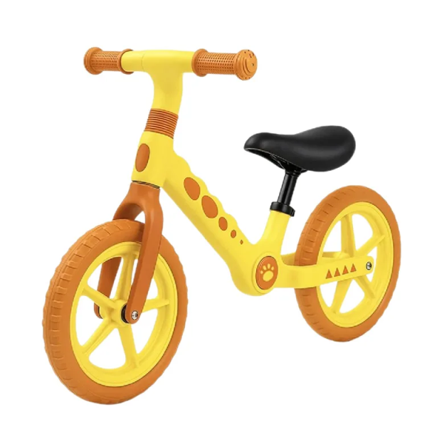 Bicicleta fara pedale de echilibru Dinozaur - PORTOCALIU CU GALBEN BD2 Bicicleta fara pedale de echilibru Dinozaur - PORTOCALIU CU GALBEN BD2