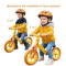 Bicicleta fara pedale de echilibru Dinozaur - PORTOCALIU CU GALBEN BD2 Bicicleta fara pedale de echilibru Dinozaur - PORTOCALIU CU GALBEN BD2