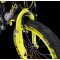 Bicicleta copii 10-14 ani cu roti ajutatoare si bidon pentru apa in suport JHT, 20 inch, Galben