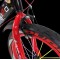 Bicicleta copii 7-10 ani cu roti ajutatoare si bidon pentru apa in suport JHT, 18 inch, Rosu