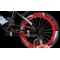 Bicicleta copii 7-10 ani cu roti ajutatoare si bidon pentru apa in suport JHT, 18 inch, Rosu