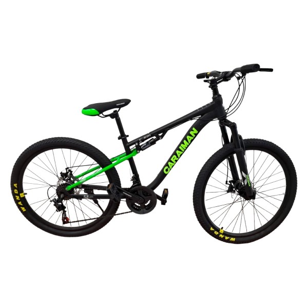 Bicicletă Caraiman, roți 26 inch, cu dublă suspensie, frâne pe disc, 26 GTR-601 Verde Bicicletă Caraiman, roți 26 inch, cu dublă suspensie, frâne pe disc, 26 GTR-601 Verde