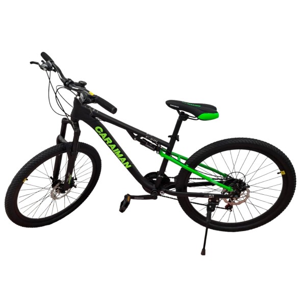 Bicicletă Caraiman, roți 26 inch, cu dublă suspensie, frâne pe disc, 26 GTR-601 Verde Bicicletă Caraiman, roți 26 inch, cu dublă suspensie, frâne pe disc, 26 GTR-601 Verde