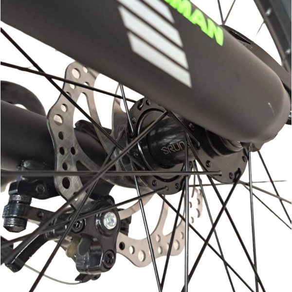 Bicicletă Caraiman, roți 26 inch, cu dublă suspensie, frâne pe disc, 26 GTR-601 Verde Bicicletă Caraiman, roți 26 inch, cu dublă suspensie, frâne pe disc, 26 GTR-601 Verde