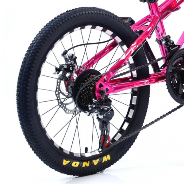 Bicicletă Caraiman, roți 20, cadru oțel, frâne pe disc, 20 CR roz Bicicletă Caraiman, roți 20, cadru oțel, frâne pe disc, 20 CR roz