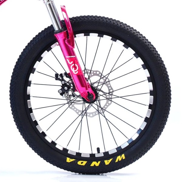 Bicicletă Caraiman, roți 20, cadru oțel, frâne pe disc, 20 CR roz Bicicletă Caraiman, roți 20, cadru oțel, frâne pe disc, 20 CR roz