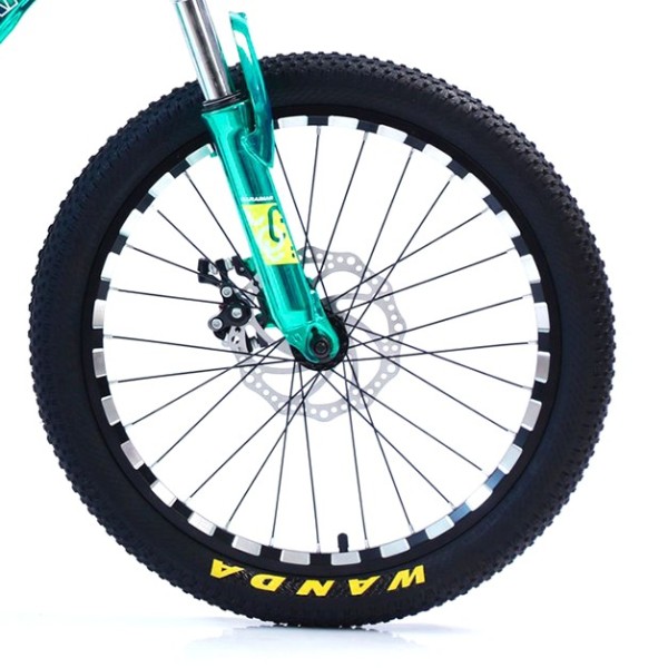 Bicicletă Caraiman, roți 20, cadru oțel, frâne pe disc, 20 CR Verde Bicicletă Caraiman, roți 20, cadru oțel, frâne pe disc, 20 CR Verde