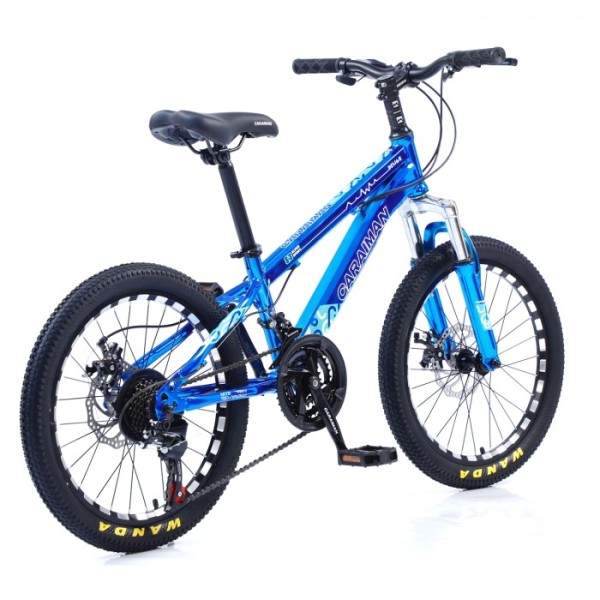Bicicletă Caraiman, roți 20, cadru oțel, frâne pe disc, 20 CR Albastru Bicicletă Caraiman, roți 20, cadru oțel, frâne pe disc, 20 CR Albastru