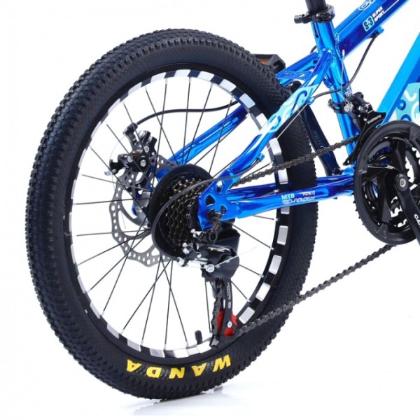 Bicicletă Caraiman, roți 20, cadru oțel, frâne pe disc, 20 CR Albastru Bicicletă Caraiman, roți 20, cadru oțel, frâne pe disc, 20 CR Albastru
