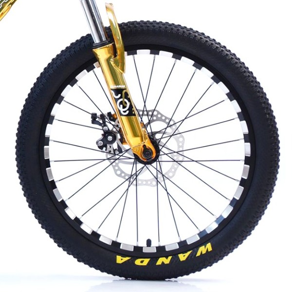 Bicicletă Caraiman, roți 20, cadru oțel, frâne pe disc, 20 CR Auriu Bicicletă Caraiman, roți 20, cadru oțel, frâne pe disc, 20 CR Auriu