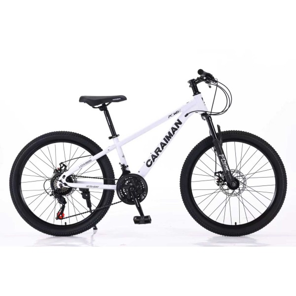 Bicicleta MTB cu Roti de 26 GTR-007, 21 Viteze, Manete Secventiale Shimano, Alb Bicicleta MTB cu Roti de 26 GTR-007, 21 Viteze, Manete Secventiale Shimano, Alb