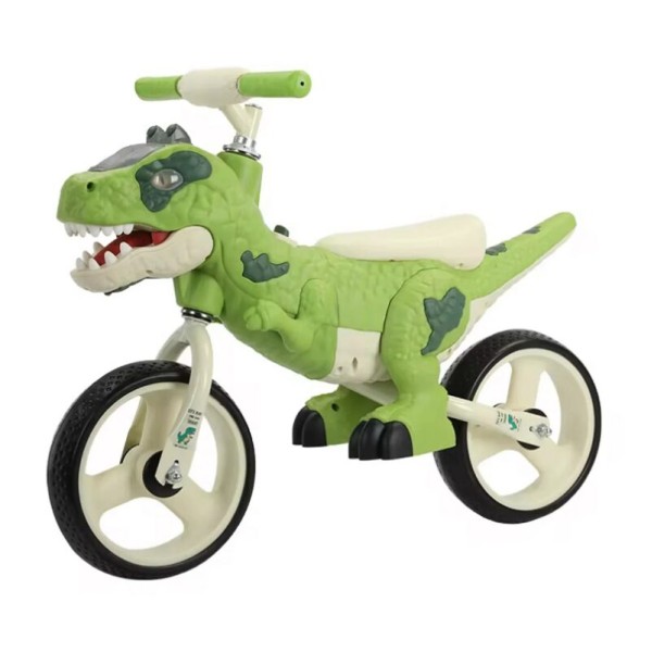 Bicicleta de echilibru copii Verde Dinozaur cu Lumini si Sunete BFPD1 Bicicleta de echilibru copii Verde Dinozaur cu Lumini si Sunete BFPD1