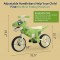 Bicicleta de echilibru copii Verde Dinozaur cu Lumini si Sunete BFPD1 Bicicleta de echilibru copii Verde Dinozaur cu Lumini si Sunete BFPD1