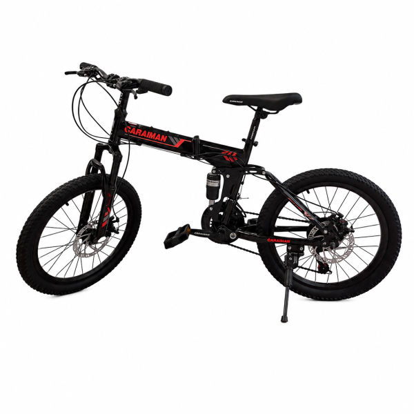 Bicicletă Caraiman, 20ZD, pliabilă, roți 20 inch, cu dublă suspensie, frâne pe disc, ROSU 20ZD2 Bicicletă Caraiman, 20ZD, pliabilă, roți 20 inch, cu dublă suspensie, frâne pe disc, ROSU 20ZD2