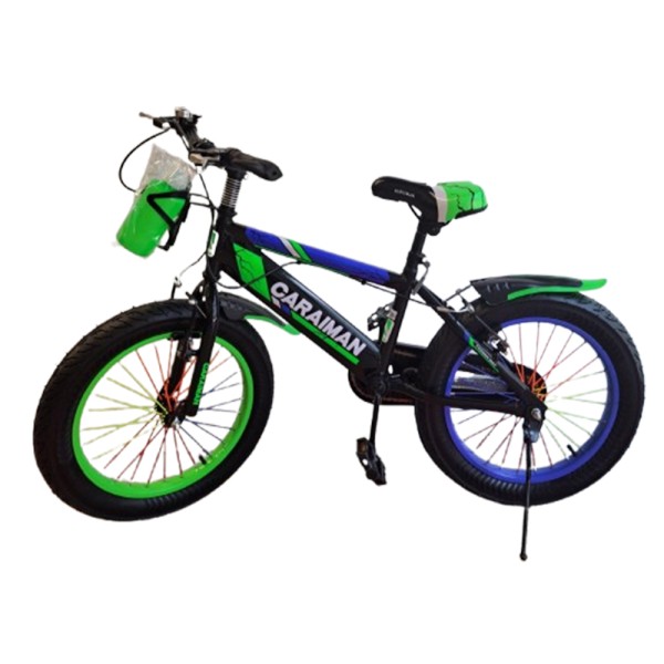 Bicicleta 12 inch Caraiaman ,Roti ajutatoare silicon , Frane V-break 12 HM Verde