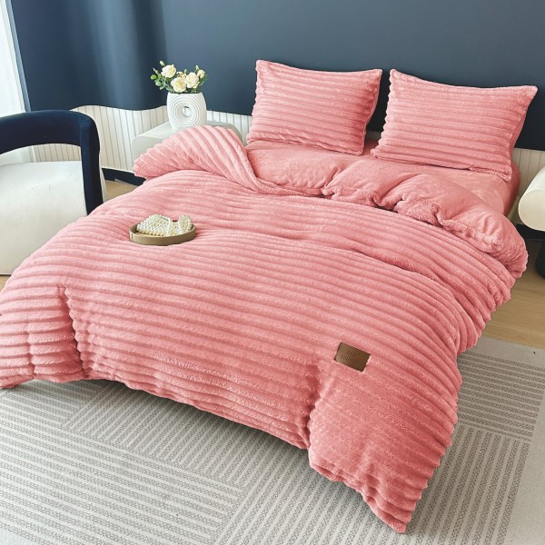 Lenjerie Cocolino pat dublu ,tip raiat, 4 piese, cu ELASTIC 180X200 LCTRC1 Lenjerie Cocolino pat dublu ,tip raiat, 4 piese, cu ELASTIC 180X200 LCTRC1