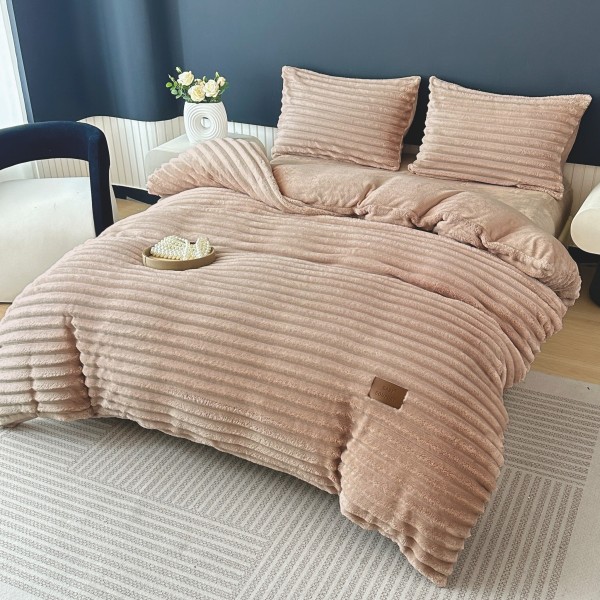 Lenjerie Cocolino pat dublu ,tip raiat, 4 piese, cu ELASTIC 180X200 LCTRC5 Lenjerie Cocolino pat dublu ,tip raiat, 4 piese, cu ELASTIC 180X200 LCTRC5