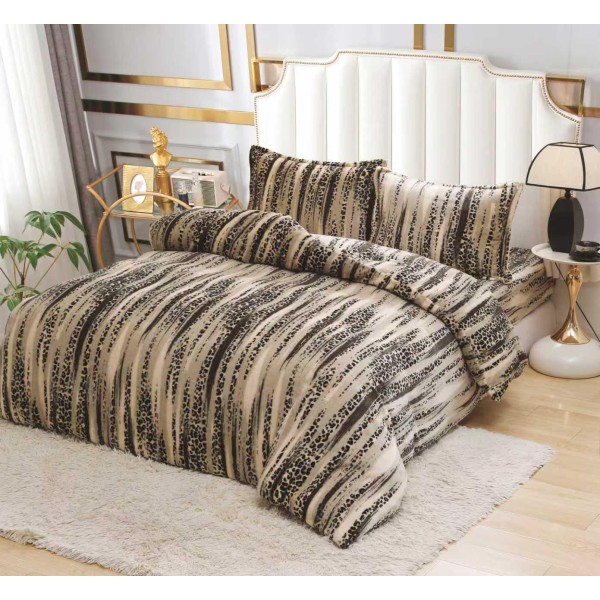 Lenjerie Cocolino 4 piese cu elastic pentru pat dublu 180X200 LCCF1 Lenjerie Cocolino 4 piese cu elastic pentru pat dublu 180X200 LCCF1