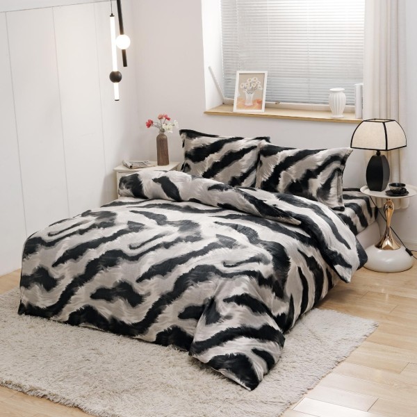 Lenjerie Cocolino 4 piese cu elastic pentru pat dublu 180X200 LCCF15 Lenjerie Cocolino 4 piese cu elastic pentru pat dublu 180X200 LCCF15