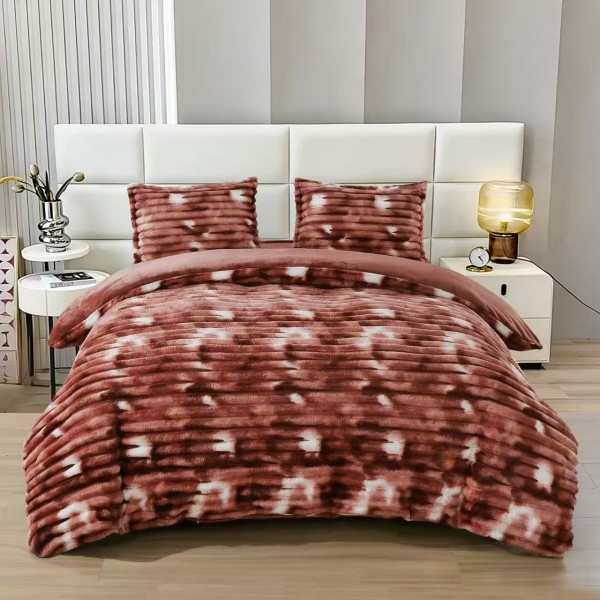 Lenjerie Cocolino pat dublu ,tip raiat, 4 piese, cu ELASTIC 180X200 LCTRS3 Lenjerie Cocolino pat dublu ,tip raiat, 4 piese, cu ELASTIC 180X200 LCTRS3