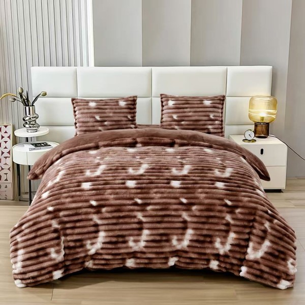 Lenjerie Cocolino pat dublu ,tip raiat, 4 piese, cu ELASTIC 180X200 LCTRS7 Lenjerie Cocolino pat dublu ,tip raiat, 4 piese, cu ELASTIC 180X200 LCTRS7