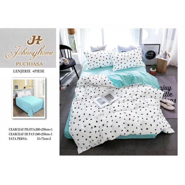 Lenjerie de Pat dublu, Bumbac Satinat Superior,4 Piese Cearceaf de pat 240 x 250 cm, Cearceaf pilota 200 x 230 cm, 2 fete de perna 55 x 75 cm, A50-1 Lenjerie de Pat dublu, Bumbac Satinat Superior,4 Piese Cearceaf de pat 240 x 250 cm, Cearceaf pilota 200 x 230 cm, 2 fete de perna 55 x 75 cm, A50-1