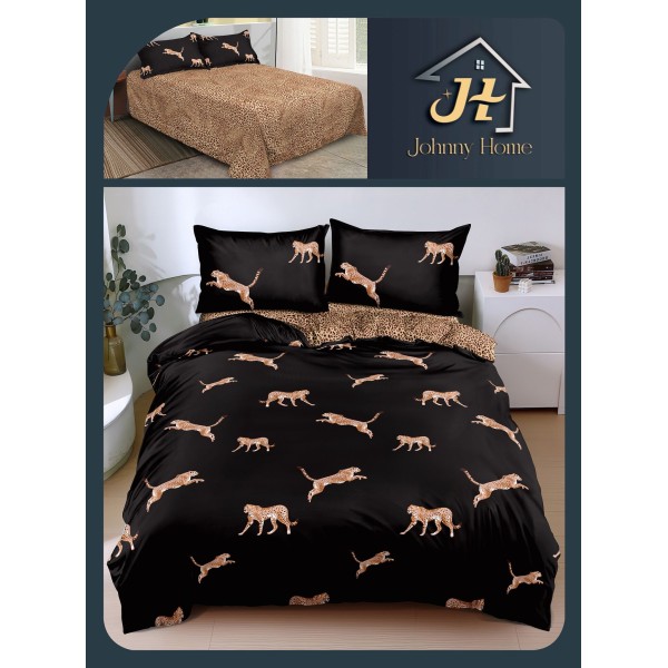 Lenjerie de Pat dublu, Bumbac Satinat Superior,4 Piese Cearceaf de pat 240 x 250 cm, A50-8 Lenjerie de Pat dublu, Bumbac Satinat Superior,4 Piese Cearceaf de pat 240 x 250 cm, A50-8