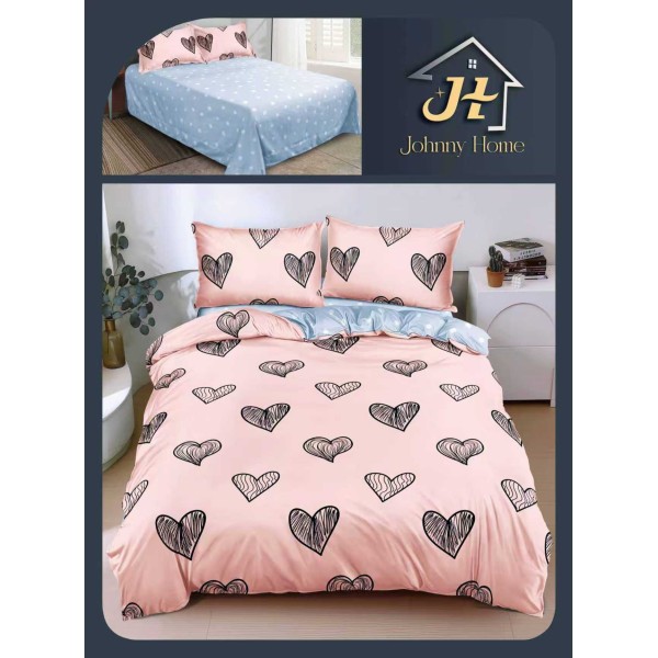 Lenjerie de Pat dublu, Bumbac Satinat Superior,4 Piese Cearceaf de pat 240 x 250 cm, A50-17 Lenjerie de Pat dublu, Bumbac Satinat Superior,4 Piese Cearceaf de pat 240 x 250 cm, A50-17