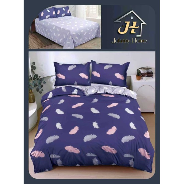 Lenjerie de Pat dublu, Bumbac Satinat Superior,4 Piese Cearceaf de pat 240 x 250 cm, A50-24 Lenjerie de Pat dublu, Bumbac Satinat Superior,4 Piese Cearceaf de pat 240 x 250 cm, A50-24