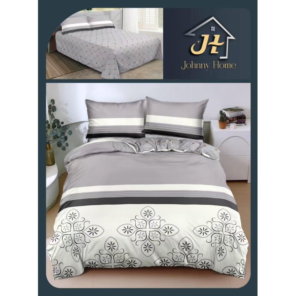 Lenjerie de Pat dublu, Bumbac Satinat Superior,4 Piese Cearceaf de pat 240 x 250 cm, A50-34 Lenjerie de Pat dublu, Bumbac Satinat Superior,4 Piese Cearceaf de pat 240 x 250 cm, A50-34