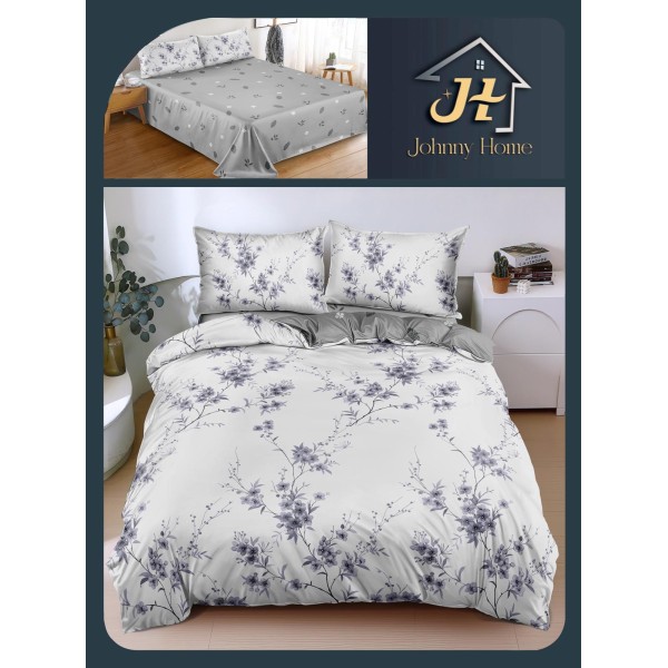 Lenjerie de Pat dublu, Bumbac Satinat Superior,4 Piese Cearceaf de pat 240 x 250 cm, A50-41 Lenjerie de Pat dublu, Bumbac Satinat Superior,4 Piese Cearceaf de pat 240 x 250 cm, A50-41