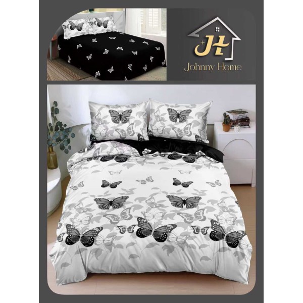 Lenjerie de Pat dublu, Bumbac Satinat Superior,4 Piese Cearceaf de pat 240 x 250 cm, A50-56 Lenjerie de Pat dublu, Bumbac Satinat Superior,4 Piese Cearceaf de pat 240 x 250 cm, A50-56