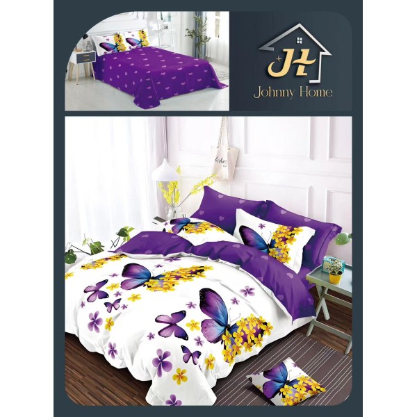 Lenjerie de Pat dublu, Bumbac Satinat Superior,4 Piese Cearceaf de pat 240 x 250 cm, A50-64 Lenjerie de Pat dublu, Bumbac Satinat Superior,4 Piese Cearceaf de pat 240 x 250 cm, A50-64