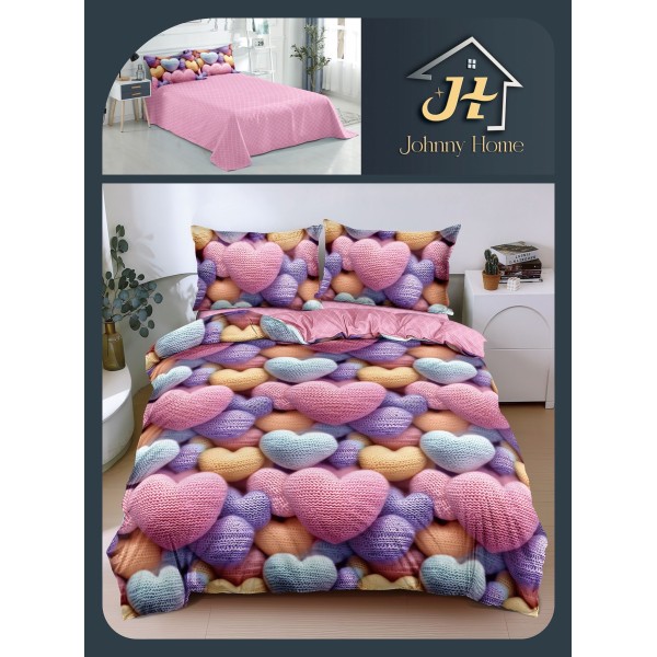 Lenjerie de Pat dublu, Bumbac Satinat Superior,4 Piese Cearceaf de pat 240 x 250 cm, A50-77 Lenjerie de Pat dublu, Bumbac Satinat Superior,4 Piese Cearceaf de pat 240 x 250 cm, A50-77