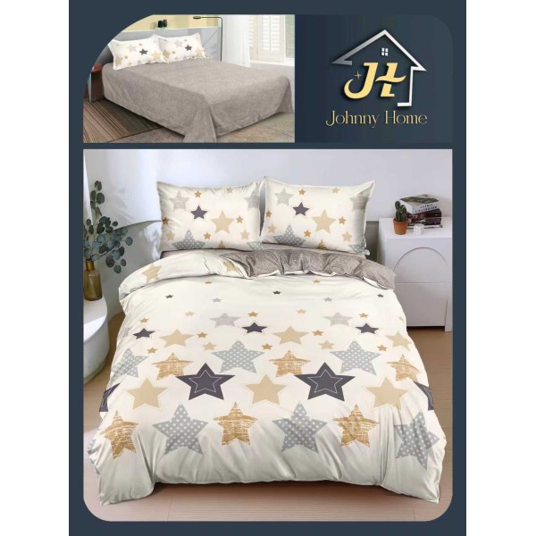 Lenjerie de Pat dublu, Bumbac Satinat Superior,4 Piese Cearceaf de pat 240 x 250 cm, A50-79 Lenjerie de Pat dublu, Bumbac Satinat Superior,4 Piese Cearceaf de pat 240 x 250 cm, A50-79