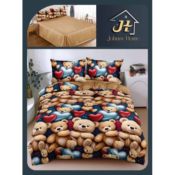 Lenjerie de Pat dublu, Bumbac Satinat Superior,4 Piese Cearceaf de pat 240 x 250 cm, A50-80 Lenjerie de Pat dublu, Bumbac Satinat Superior,4 Piese Cearceaf de pat 240 x 250 cm, A50-80
