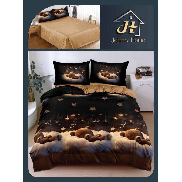 Lenjerie de Pat dublu, Bumbac Satinat Superior,4 Piese Cearceaf de pat 240 x 250 cm, A50-86 Lenjerie de Pat dublu, Bumbac Satinat Superior,4 Piese Cearceaf de pat 240 x 250 cm, A50-86
