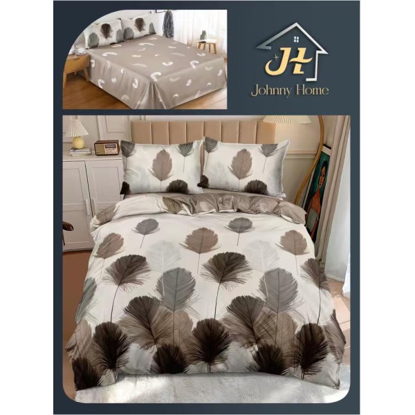 Lenjerie de Pat dublu, Bumbac Satinat Superior,4 Piese Cearceaf de pat 240 x 250 cm, A50-94 Lenjerie de Pat dublu, Bumbac Satinat Superior,4 Piese Cearceaf de pat 240 x 250 cm, A50-94
