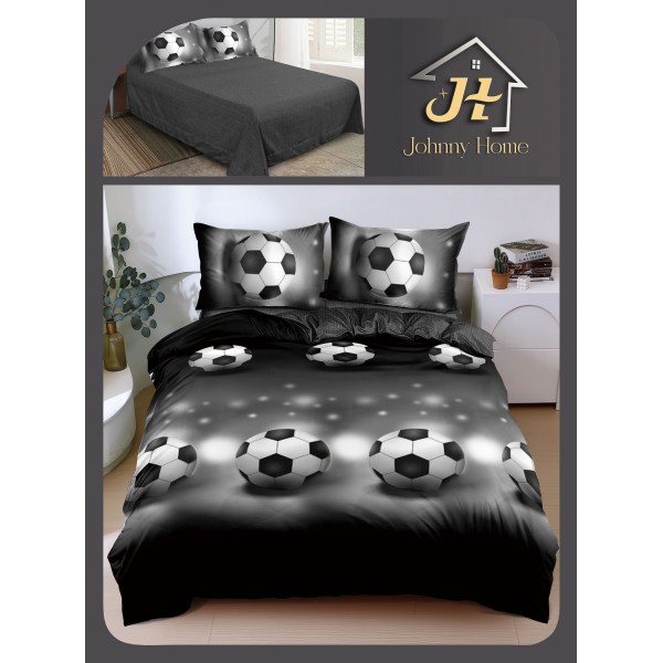 Lenjerie de Pat dublu, Bumbac Satinat Superior,4 Piese Cearceaf de pat 240 x 250 cm, A50-108