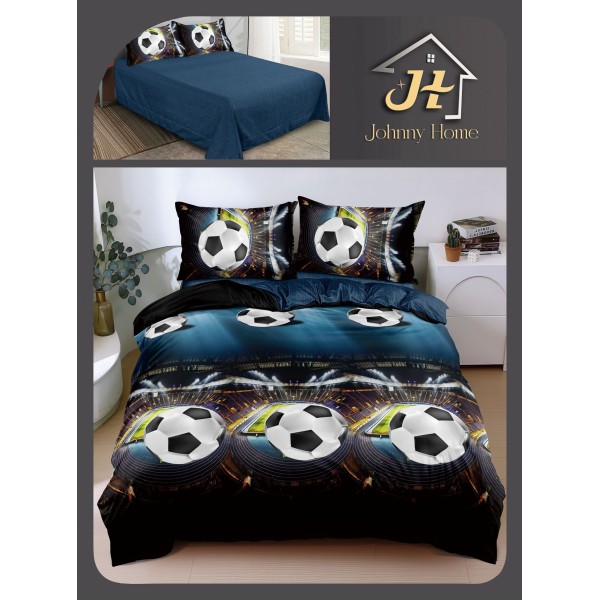 Lenjerie de Pat dublu, Bumbac Satinat Superior,4 Piese Cearceaf de pat 240 x 250 cm, A50-109