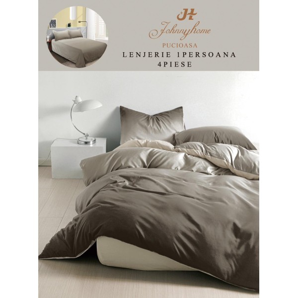 Lenjerie De Pat 1 Persoana 4 Piese, din Bumbac Finet, Cearceaf de pat 155x200cm, Y60-25 Lenjerie De Pat 1 Persoana 4 Piese, din Bumbac Finet, Cearceaf de pat 155x200cm, Y60-25