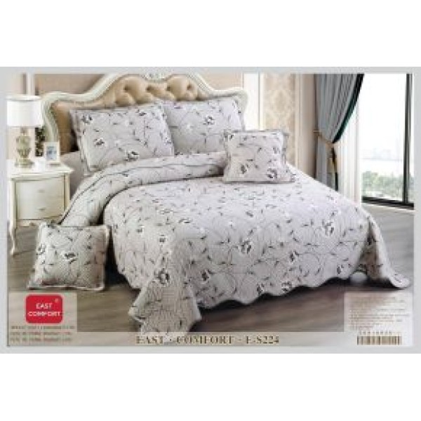 Cuvertură Pat Dublu, 5 Piese, Bumbac 100% , Imprimat –Calitate Premium, 230x250 cm, CUVE-3 Cuvertură Pat Dublu, 5 Piese, Bumbac 100% , Imprimat –Calitate Premium, 230x250 cm, CUVE-3