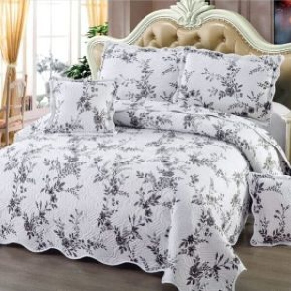 Cuvertură Pat Dublu, 5 Piese, Bumbac 100% , Imprimat –Calitate Premium, 230x250 cm, CUVE-4 Cuvertură Pat Dublu, 5 Piese, Bumbac 100% , Imprimat –Calitate Premium, 230x250 cm, CUVE-4