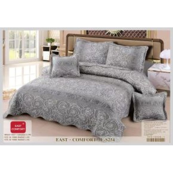 Cuvertură Pat Dublu, 5 Piese, Bumbac 100% , Imprimat –Calitate Premium, 230x250 cm, CUVE-7 Cuvertură Pat Dublu, 5 Piese, Bumbac 100% , Imprimat –Calitate Premium, 230x250 cm, CUVE-7