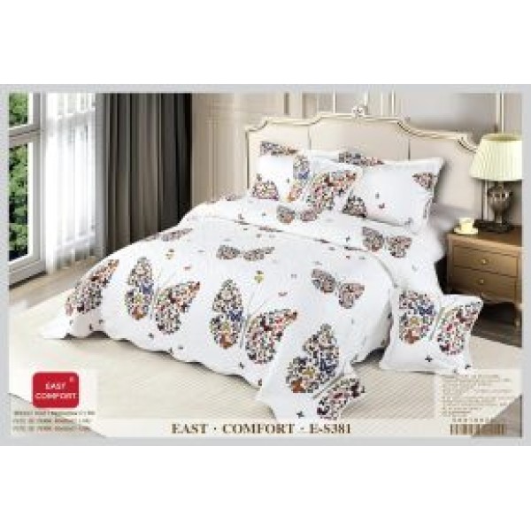 Cuvertură Pat Dublu, 5 Piese, Bumbac 100% , Imprimat –Calitate Premium, 230x250 cm, CUVE-15