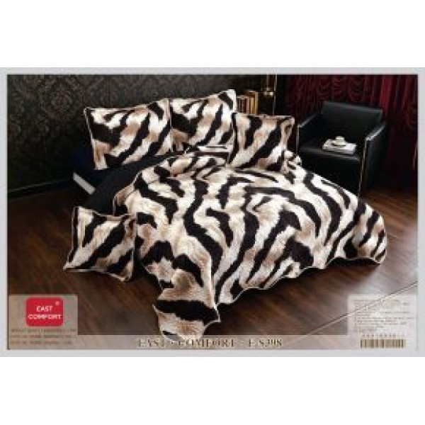 Cuvertură Pat Dublu, 5 Piese, Bumbac 100% , Imprimat –Calitate Premium, 230x250 cm, CUVE-16