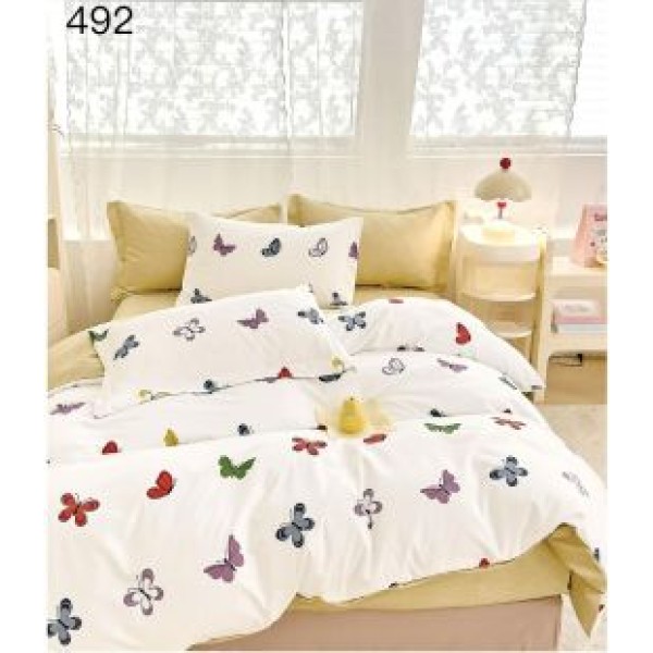 Lenjerie de pat dublu Bumbac FINET, pentru 2 persoane, 6 piese, Cearceaf de pat 230 x 250cm, CF42 Lenjerie de pat dublu Bumbac FINET, pentru 2 persoane, 6 piese, Cearceaf de pat 230 x 250cm, CF42