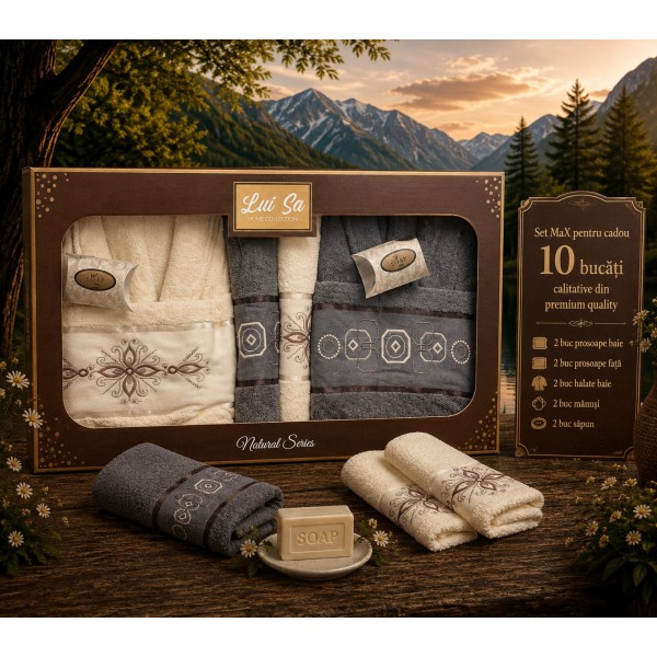 Set cadou premium pentru baie – 10 piese SET10P4