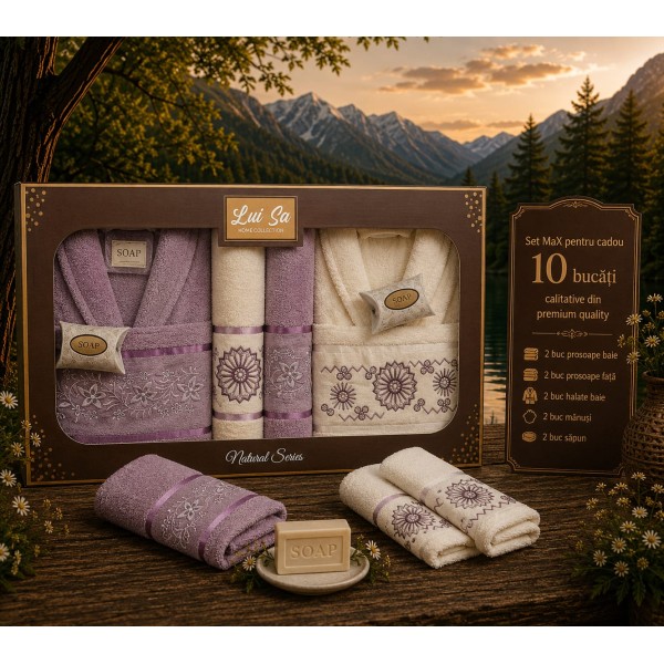 Set cadou premium pentru baie – 10 piese SET10P7