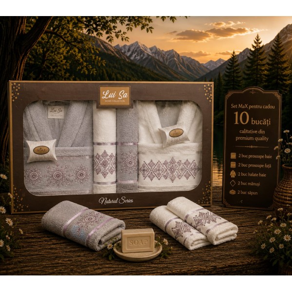 Set cadou premium pentru baie – 10 piese SET10P8